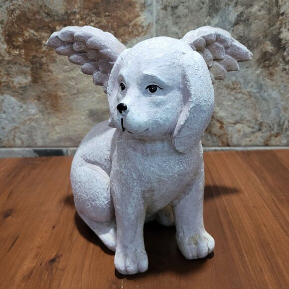 Angel Puppy Dog with WingsMemorial Statue Home Garden Decor